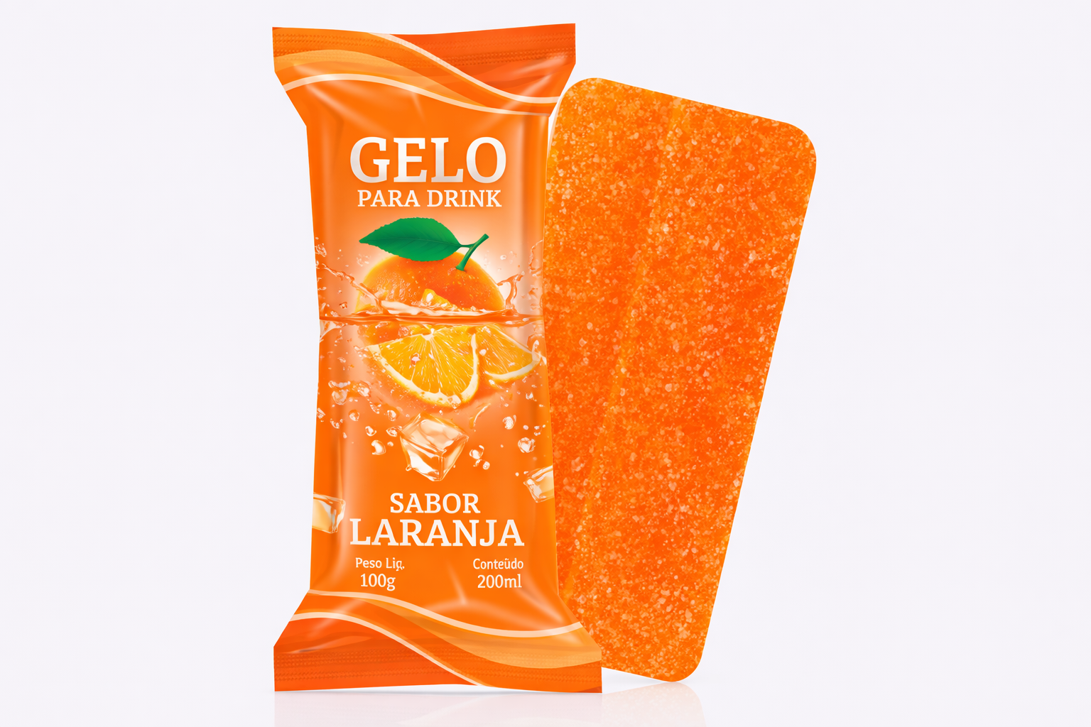 Gelo Saborizado - Laranja
