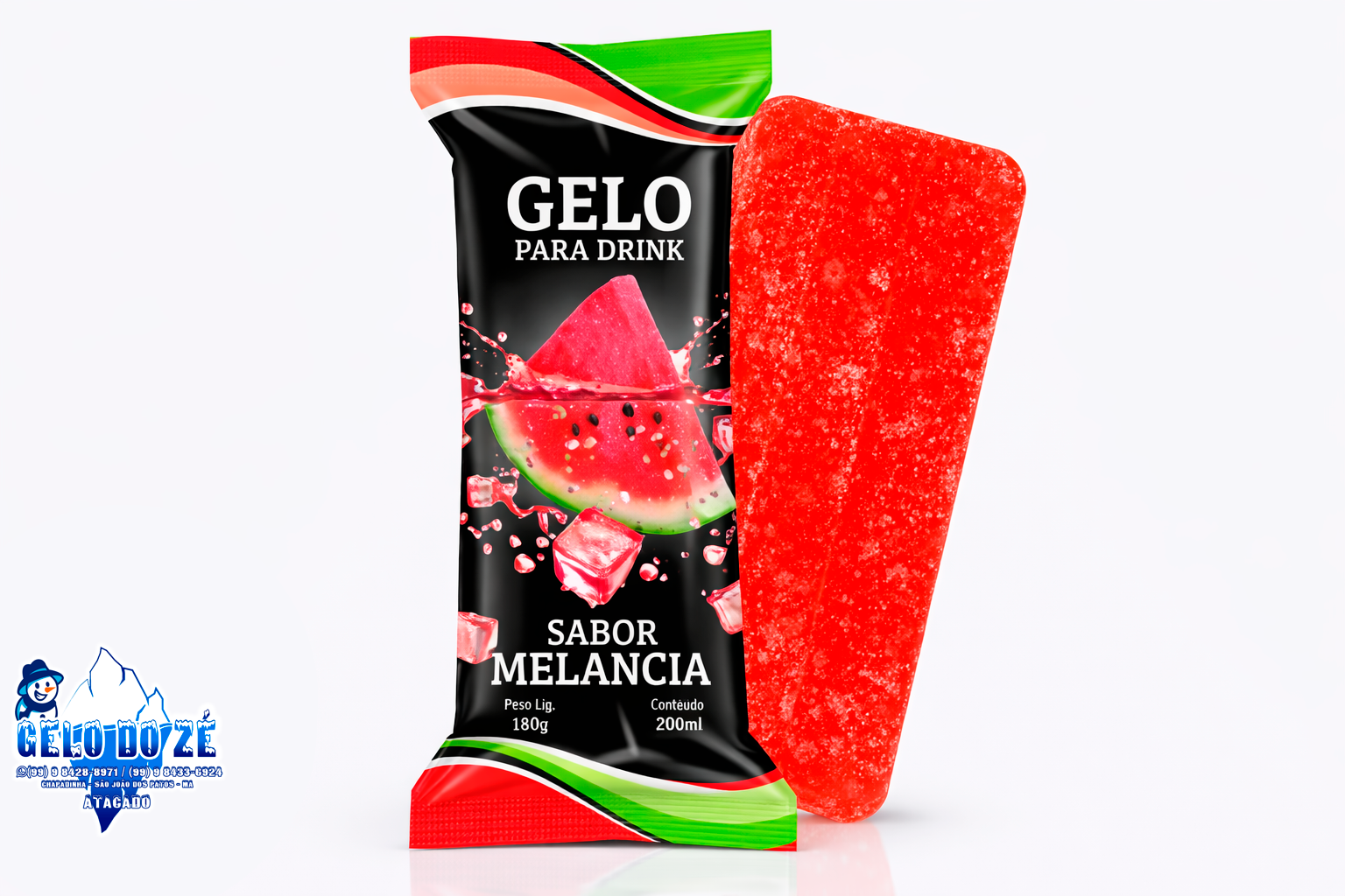 Gelo Saborizado - Melancia